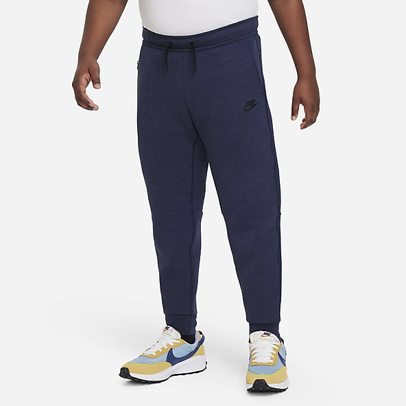 Extended Sizes Blue Tech Fleece Pants Tights. Nike
